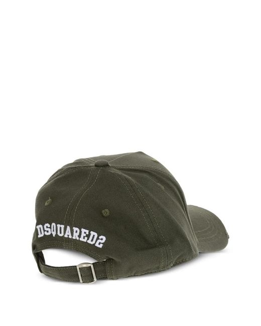 DSquared² Green Casquette À Logo Brodé for men
