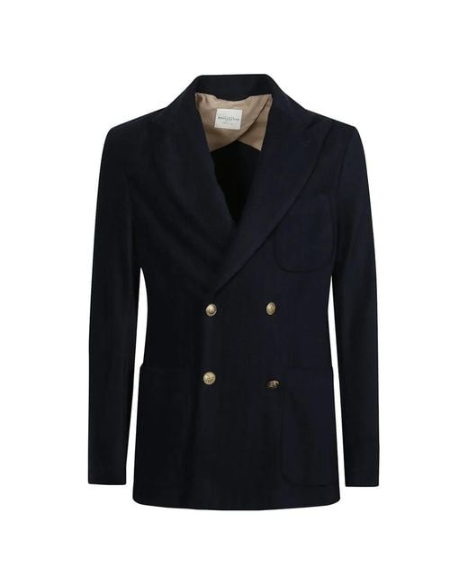 Ballantyne Black Double-Breasted Blazer for men