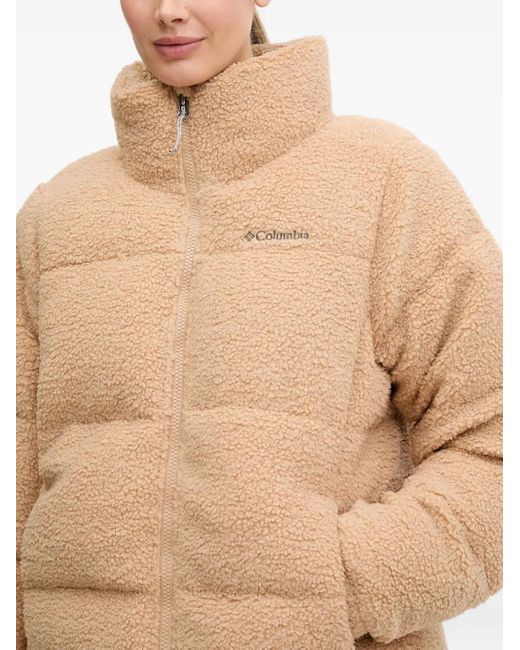 Columbia Natural Embroidered-Logo Padded Jacket