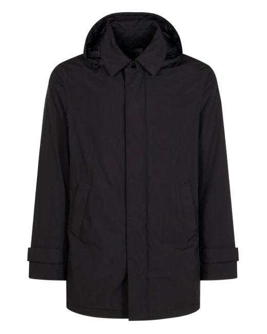 メンズ Herno フーデッド ジャケット Black