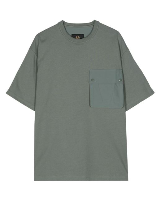 Belstaff Gray Castmaster Cotton T-shirt for men