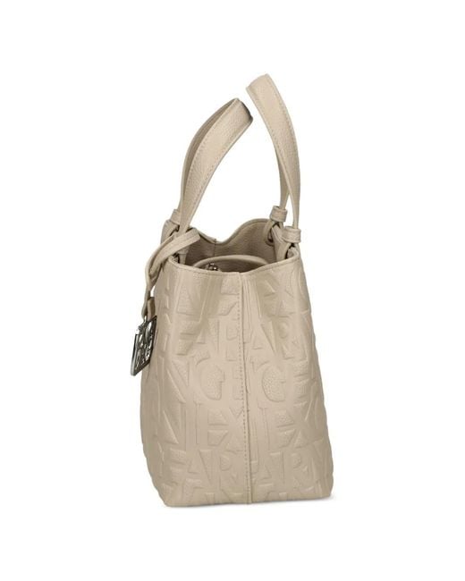 ARMANI EXCHANGE Natural Logo-Embossed Tote Bag