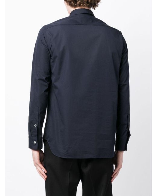 Jil Sander Blue Long-sleeve Cotton Shirt for men