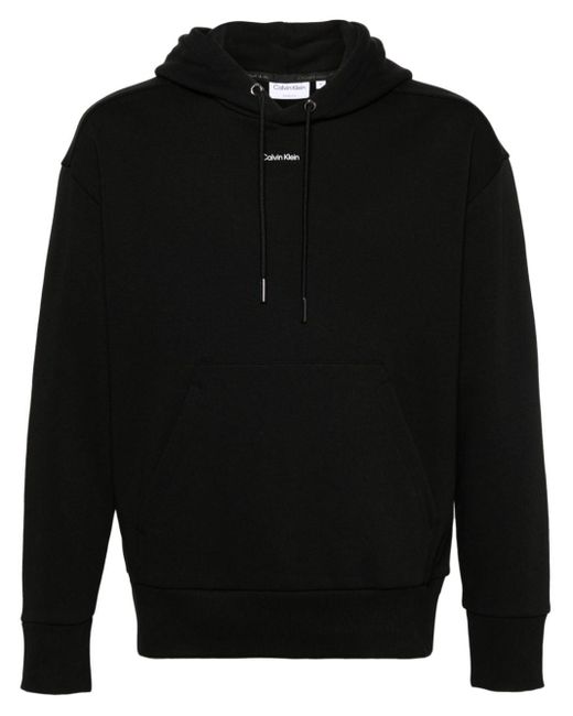 メンズ Calvin Klein ロゴ スウェットシャツ Black