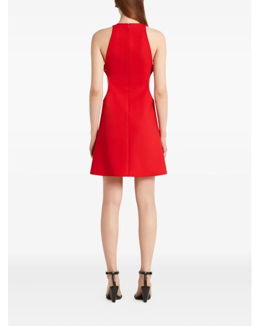 Courreges Red Cut-Out Detail Sleeveless Dress