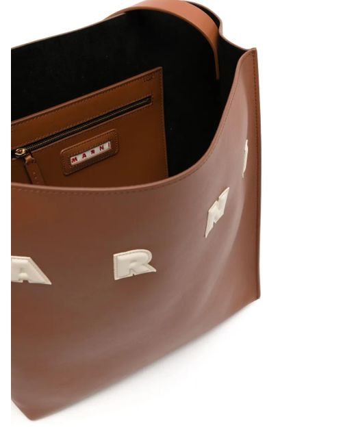 Marni Brown Chic Hobo Handbag