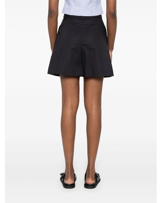 Herno Blue Stretch Cotton Bermuda Shorts