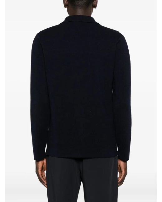 Daniele Fiesoli Black Buttoned Patch-Pockets Cardigan for men