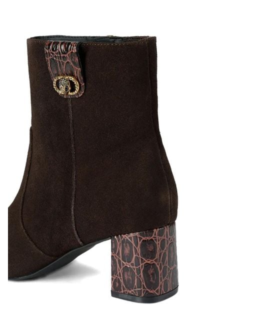 Bottines Chelsea 55 Mm À Languette Embossée Kurt Geiger en coloris Black