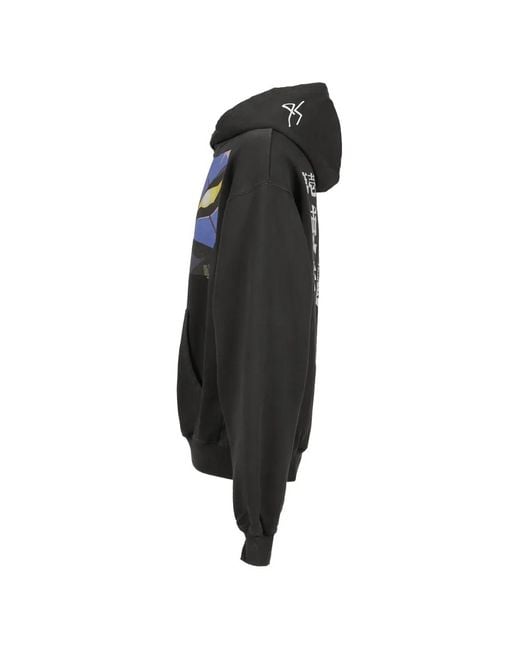 EVANGELI0N 95 Black X Neon Genesis Evangelion Angel Attack Graphic-Print Hoodie for men