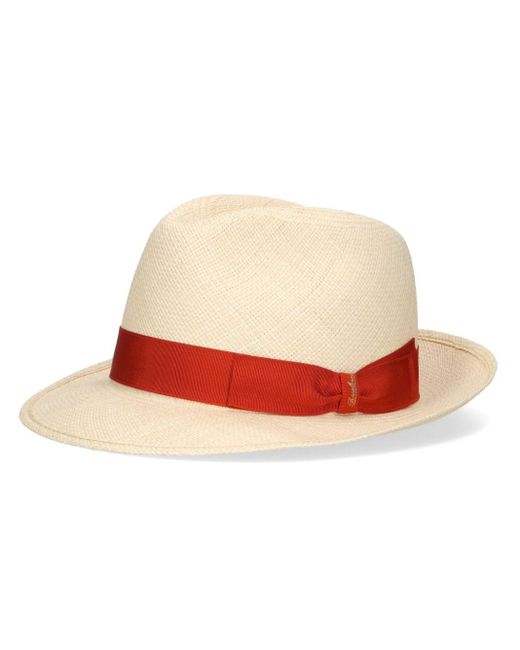Borsalino White Amedeo Panama Quito Sun Hat for men