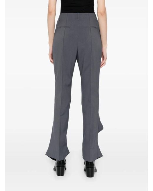 BESFXXK Gray Draped Trousers