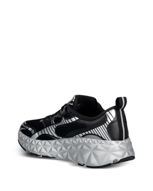 EA7 Black Panelled Sneakers for men