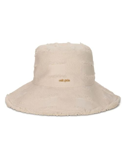 Cult Gaia Natural Maddie Bucket Hat