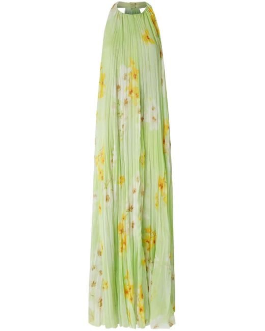 Robe Longue À Fleurs Pinko en coloris Green