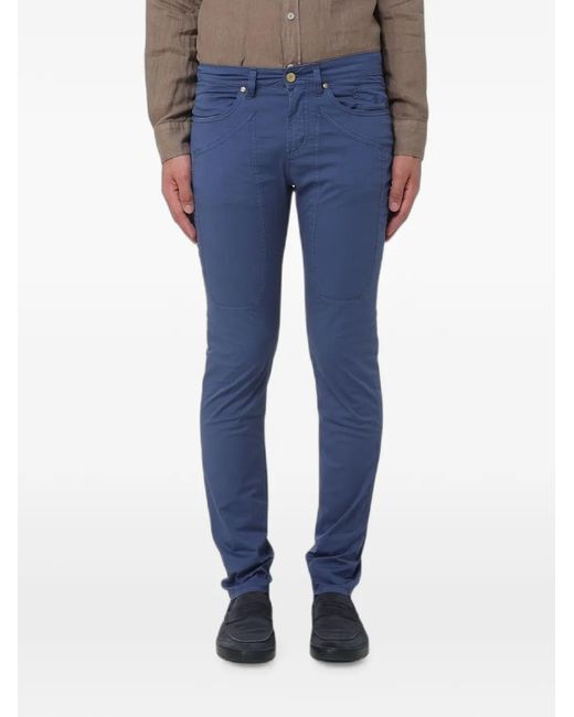 Jeckerson Blue John Slim-Fit Trousers for men