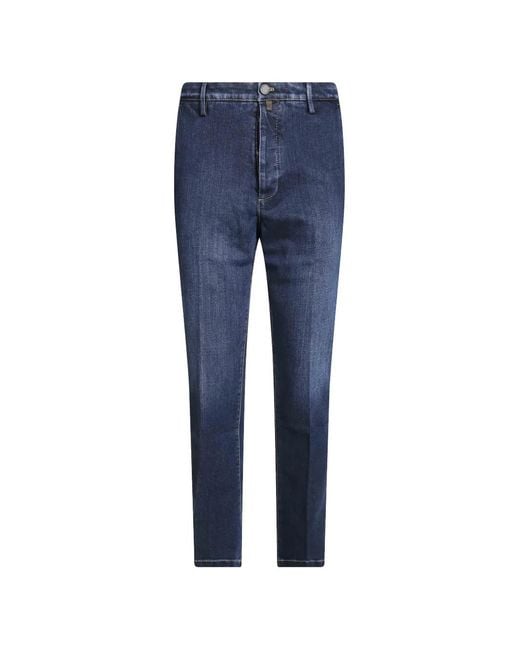 Jacob Cohen Blue John Straight-Leg Jeans for men