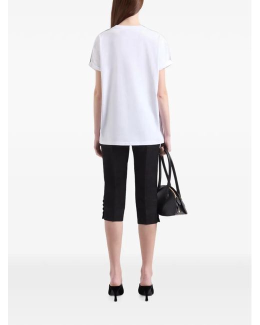 Nina Ricci White Three Graces Graphic-Print T-Shirt
