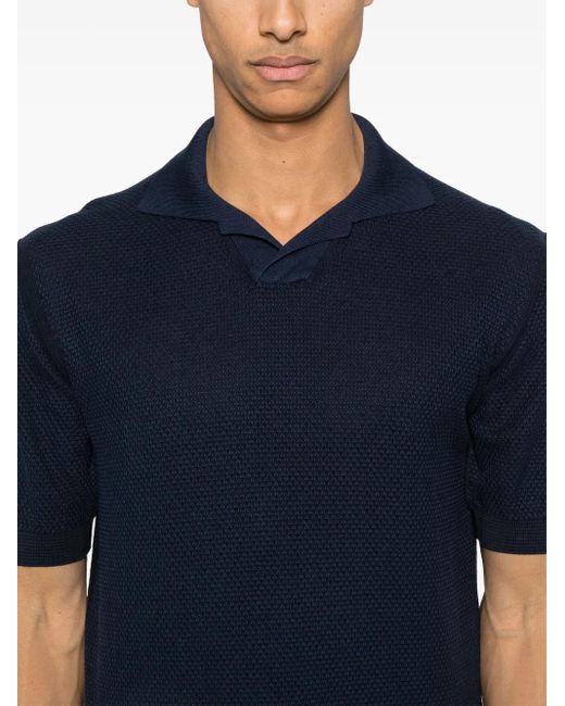 メンズ Piacenza Cashmere ニット Tシャツ Blue