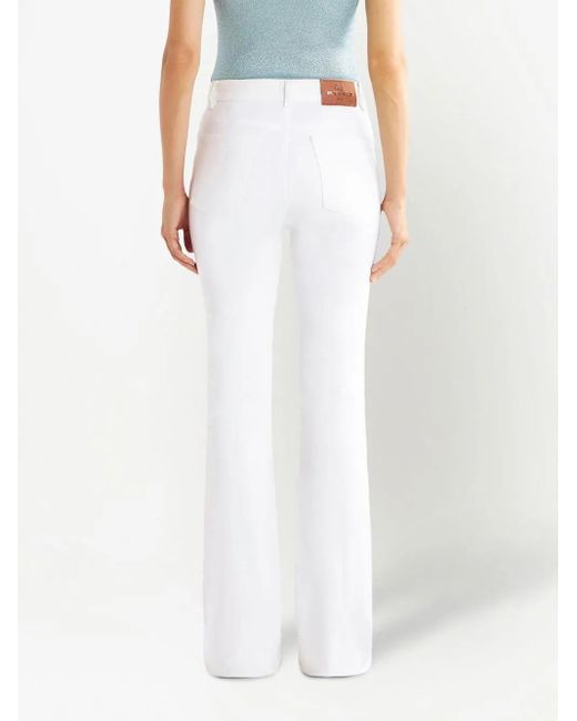 Etro Straight Jeans in het White