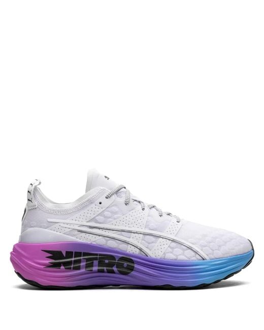 PUMA White Foreverrun Nitro "Sunset" Sneakers