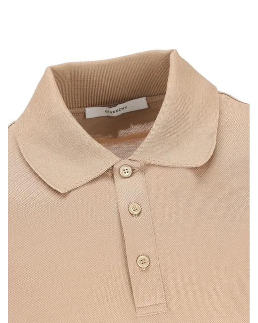 Givenchy Natural Grosgrain Ribbon Polo Shirt for men
