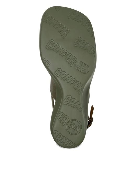 Camper Green Louise Buckled Sandals