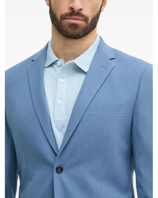 Lindbergh Blue Flap-Pocket Suit for men