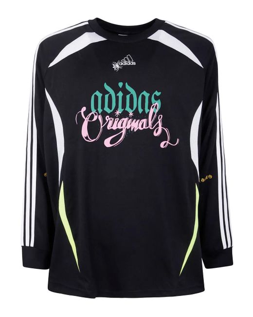 Adidas Black Long-Sleeves Graphic T-Shirt