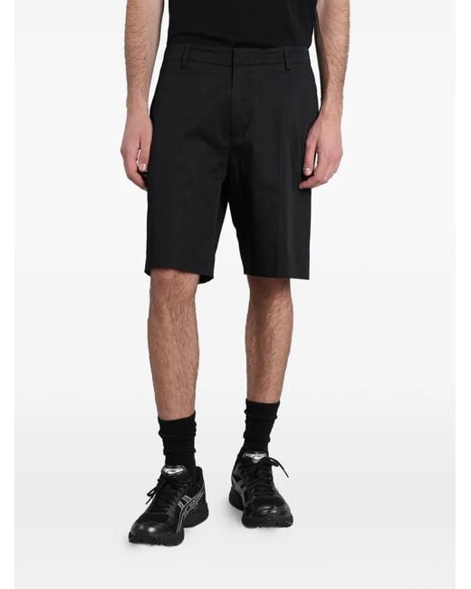 Grayed Black Short Ridge À Plis Marqués for men