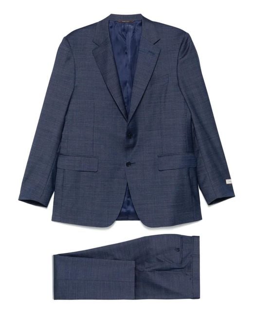 Canali Blue Wool Suit for men