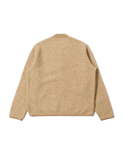 Universal Works Natural Zip-Up Bomber Jacket for men