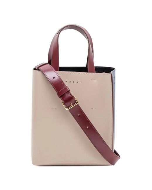 Marni Natural Mini Museo Tote Bag