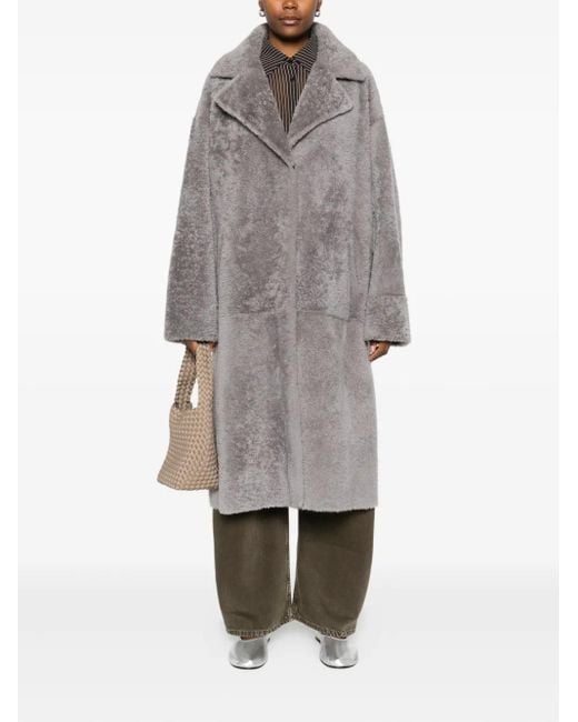 Arma Gray Shearling Coat