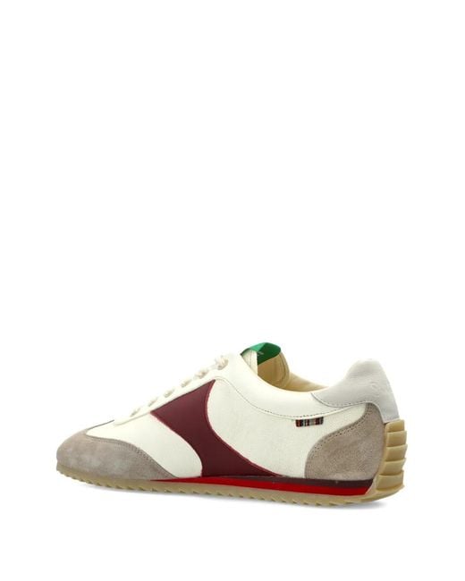 Paul Smith White Suede Panelled Sneakers for men