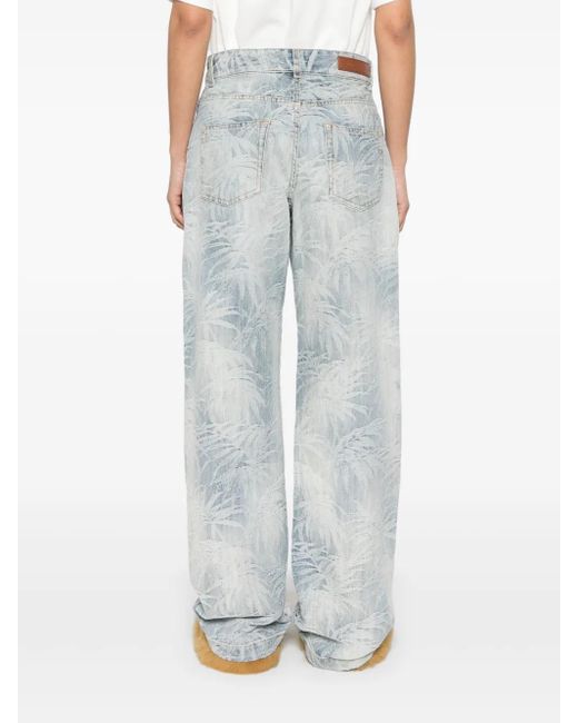 Palm Angels Blue Elevated Jeans
