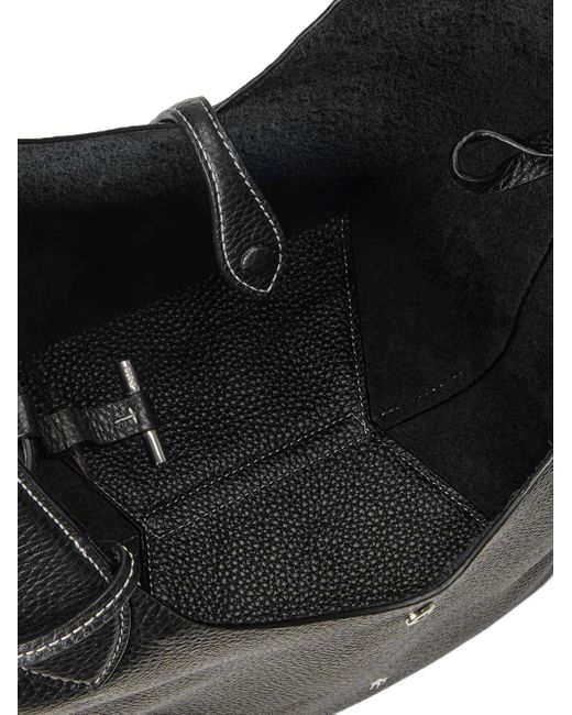 Polo Ralph Lauren Black Polo Play Leather Tote Bag