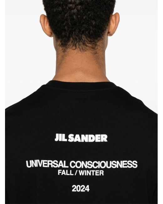 Jil Sander T-Shirt mit Logo-Print in Black für Herren