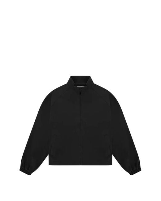 Arte' Black Logo-Patch Raglan-Sleeve Jacket for men