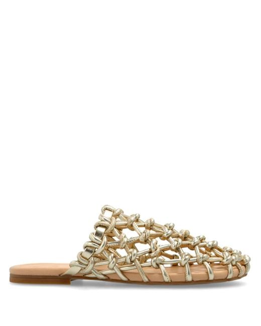 Odissi Metallic Cut-Out Mules