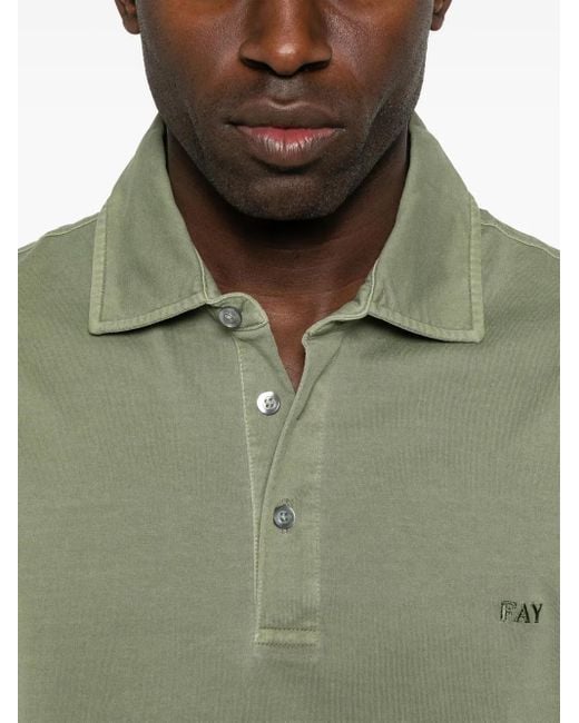 Polo di Fay in Green da Uomo