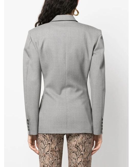 ARMARIUM Gray Double Breasted Wool Jacket