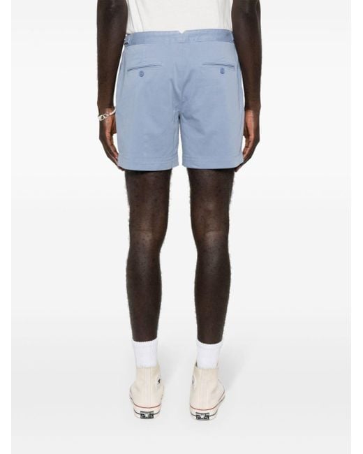 Orlebar Brown Blue Bulldog Cotton Shorts for men