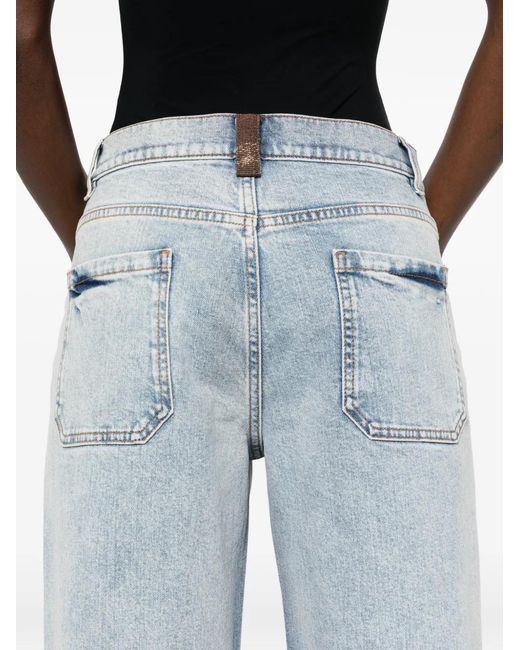 Fabiana Filippi Blue Straight Trousers