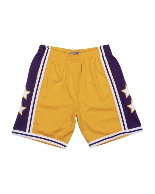 Mitchell & Ness Yellow Nba All-Star 1972 Swingman Shorts for men