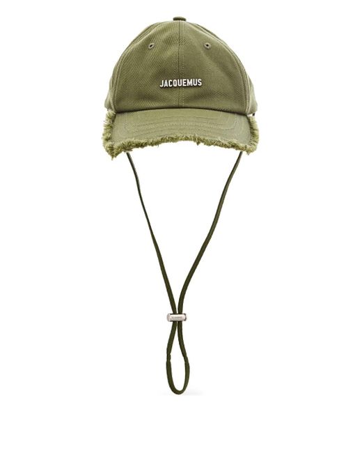 メンズ Jacquemus フリンジ キャップ Green