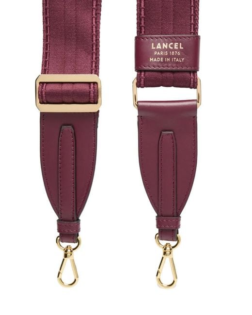 Lancel Red Bcbg Logo Bag Strap