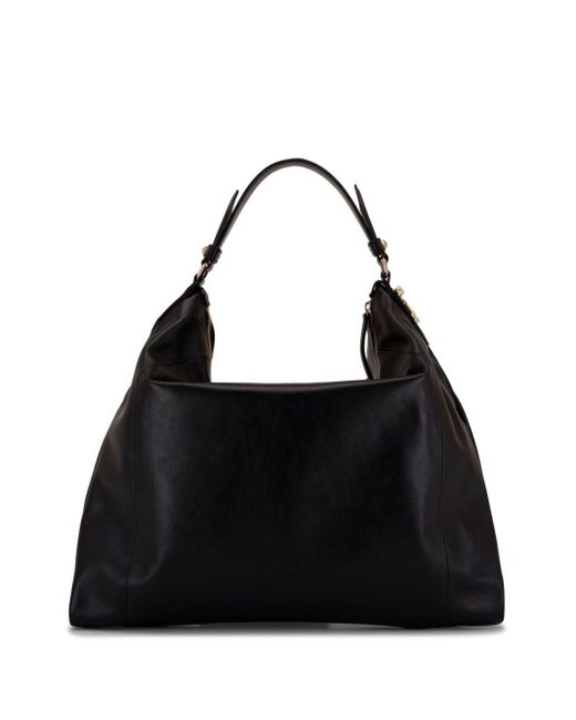 Jimmy Choo Black Ana Hobo Leather Shoulder Bag