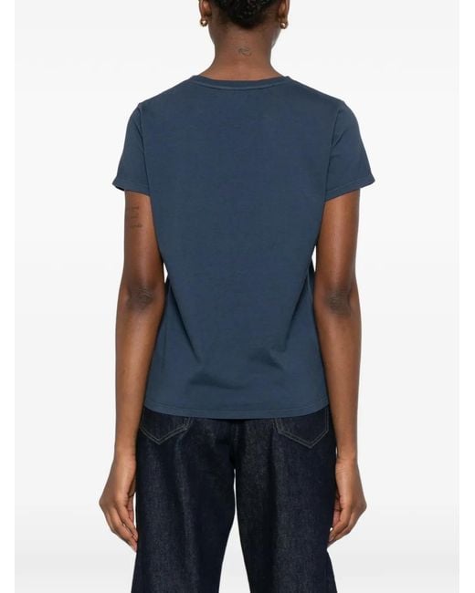 LaDoubleJ Blue Cotton T-Shirt
