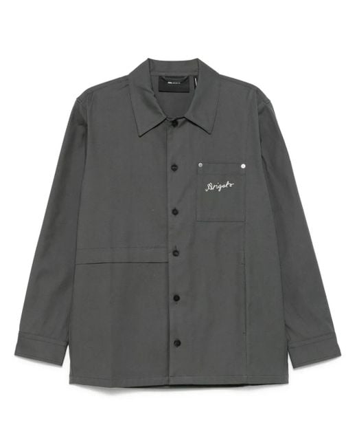 Axel Arigato Gray Rowe Canvas Overshirt for men